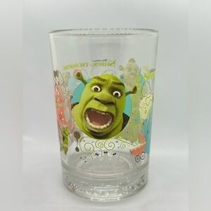 2007 McDonald's Shrek the Third Glass Cup Baby Ogres Donkey 3 Blind Mice EUC